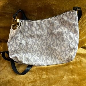 White and Blue MICHAEL KORS handbag